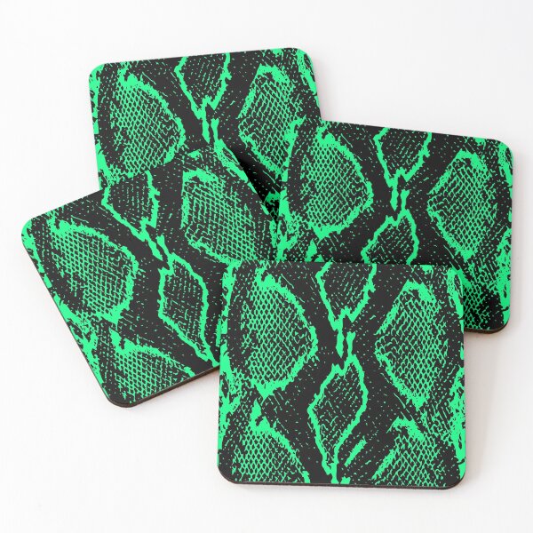Item preview, Spring Green and Black Python Skin Design designed and sold by DesignFantazia.
