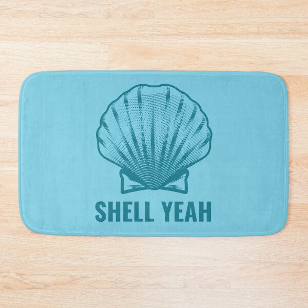 Item preview, Shell Yeah Funny Summer Pun designed and sold by owliedesign.