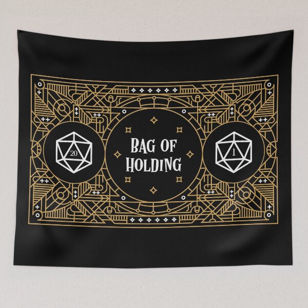 Item preview, Polyhedral Dice Bag of Holding Tabletop RPG Gaming designed and sold by pixeptional.