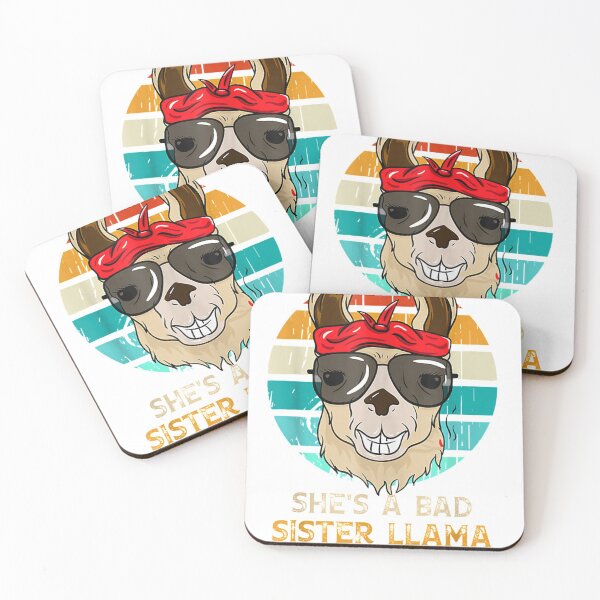 Item preview, Funny She's A Bad Sister Llama Sister Gift  designed and sold by mylahKristian.