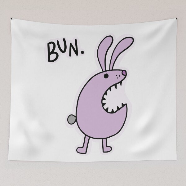 Item preview, Smiling Bunny  designed and sold by QuirkyDooodles.