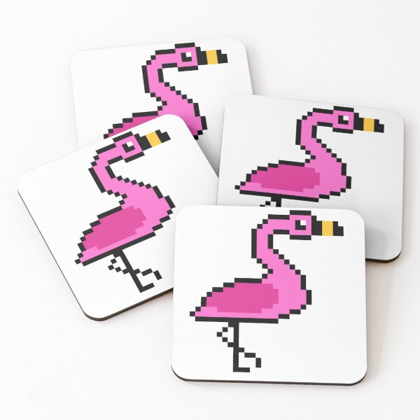 Item preview, Pixel Art Flamingo designed and sold by Sauropsida.