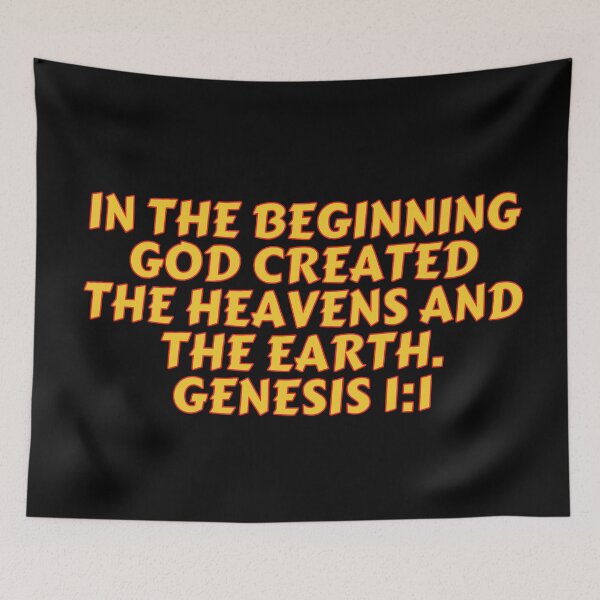 Item preview, Bible Verse Genesis 1:1 designed and sold by Prayingwarrior.