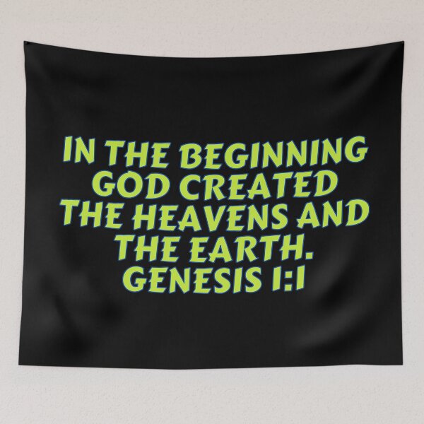 Item preview, Bible Verse Genesis 1:1 designed and sold by Prayingwarrior.