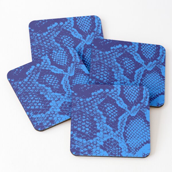 Item preview, Midnight Blue and Dodgerblue Python Skin Design designed and sold by DesignFantazia.