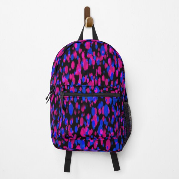 Item preview, little dots pattern pink and blue color (black background) designed and sold by riceayoj.