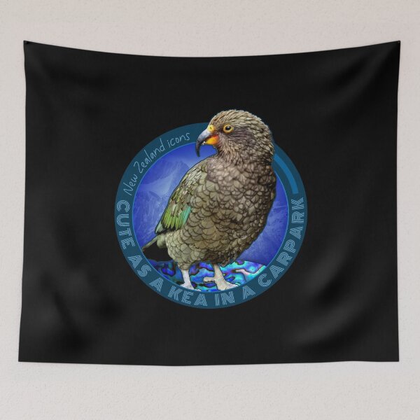 Item preview, CUTE AS A KEA NEW ZEALAND  designed and sold by Madjack Tees Kiwi SuperStore.