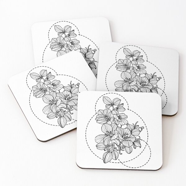 Item preview, Tattoo Lined Art Flower Draw designed and sold by VerboShop.
