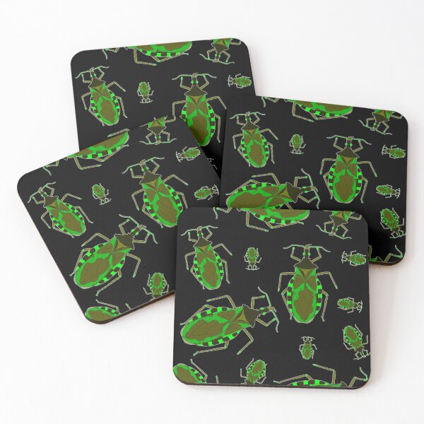 Item preview, Cute Kissing Bugs green-brown dark designed and sold by LR-7.
