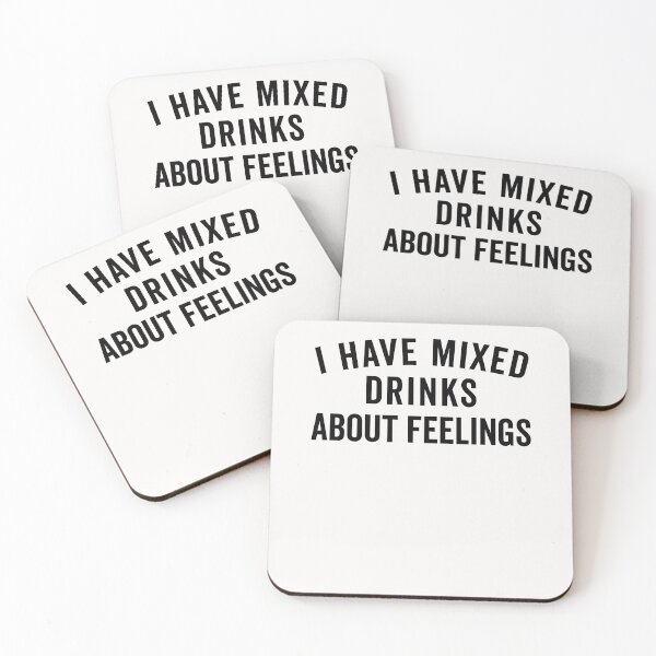 Artikelvorschau, I Have Mixed Drinks About Feelings Shirt_sport grey entworfen und verkauft von Lukifo-Vector.