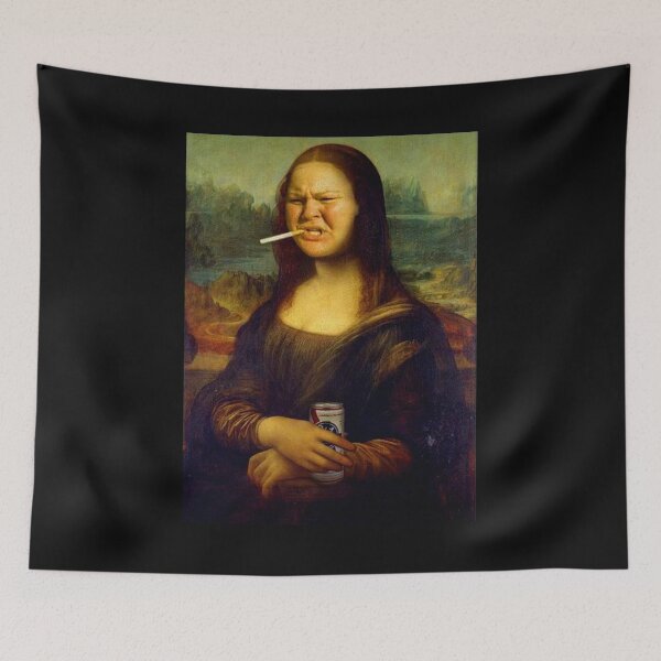 Item preview, Tammy Mona Lisa smoking T-shirt designed and sold by Lukifo-Vector.