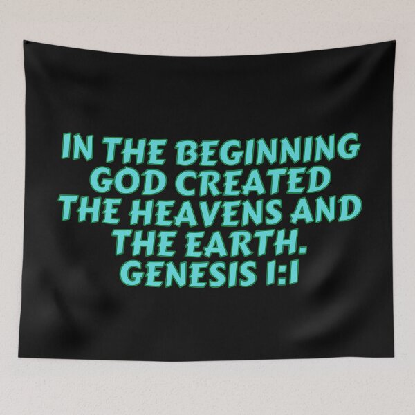 Item preview, Bible Verse Genesis 1:1 designed and sold by Prayingwarrior.