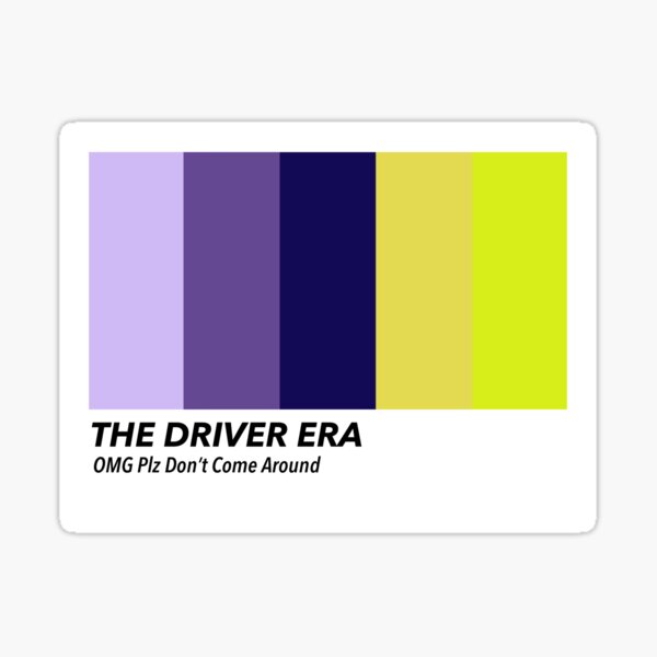 the-driver-era-omg-plz-color-palette-sticker-for-sale-by