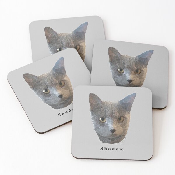 Item preview, Gray Cat Named Shadow designed and sold by buzzcutart.