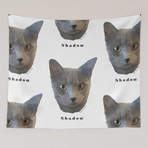 Item preview, Gray Cat Named Shadow designed and sold by buzzcutart.