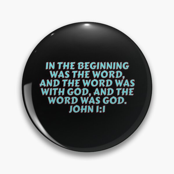 Item preview, Bible Verse John 1:1 designed and sold by Prayingwarrior.