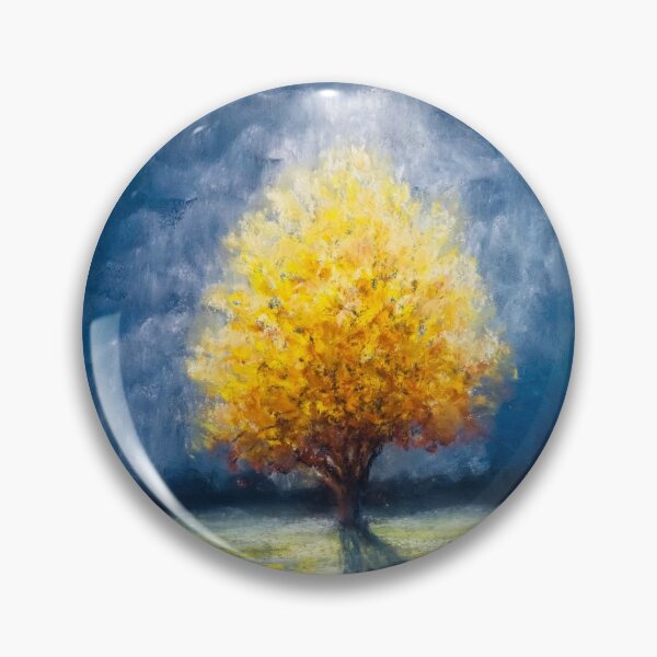 Item preview, Lonely Yellow tree and stormy sky designed and sold by Red Witch Art.