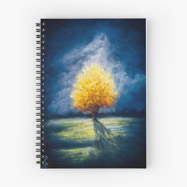 Item preview, Lonely Yellow tree and stormy sky designed and sold by Red Witch Art.