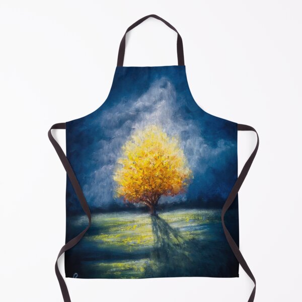 Item preview, Lonely Yellow tree and stormy sky designed and sold by Red Witch Art.
