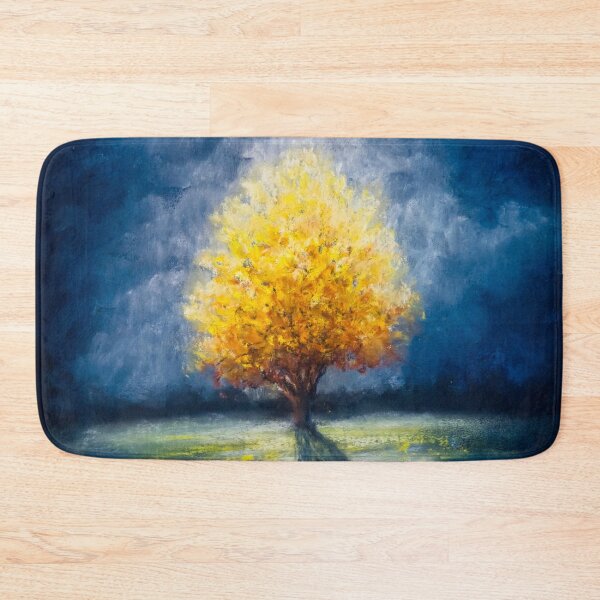 Item preview, Lonely Yellow tree and stormy sky designed and sold by Red Witch Art.