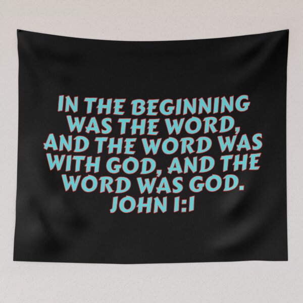 Item preview, Bible Verse John 1:1 designed and sold by Prayingwarrior.