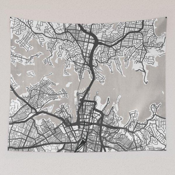 Item preview, sydney street map graphic no. 2 designed and sold by nadia32.