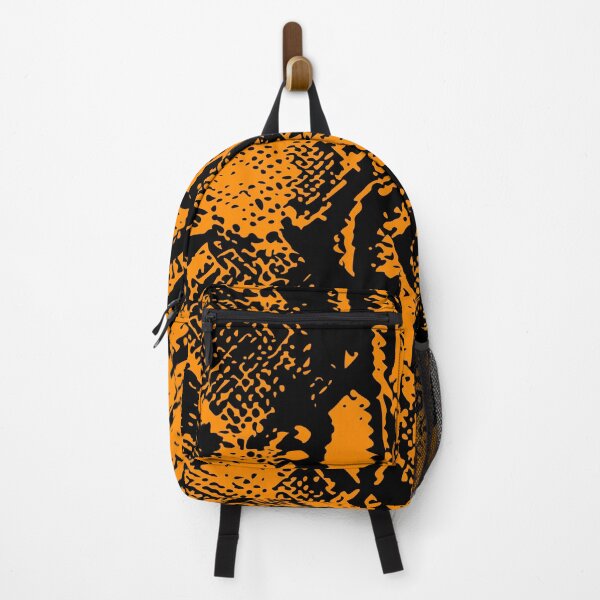 Item preview, Dark Orange and Black Python Skin Design designed and sold by DesignFantazia.