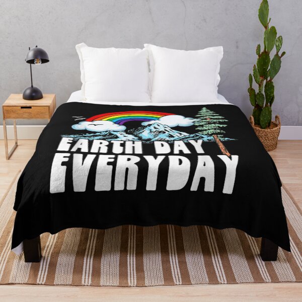 Item preview, Earth Day Every Day! Vintage Rainbow Nature & Outdoor Retro T-Shirt designed and sold by Lukifo-Vector.