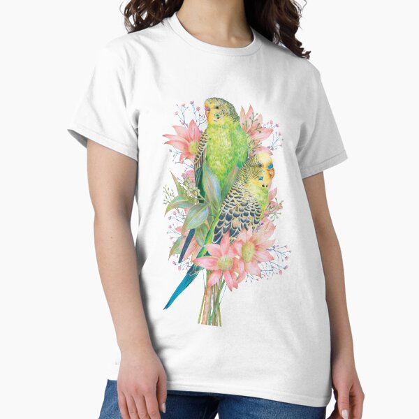 Item preview, Australian Budgerigars/Budgies || Floral Birds designed and sold by Kayla Reay.