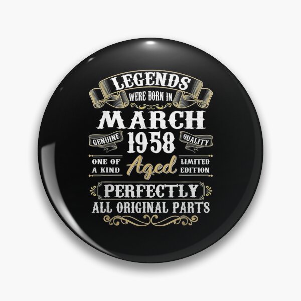 Item preview, Legends Were Born In March 1958 63rd Birthday Gifts  designed and sold by saigeorion.