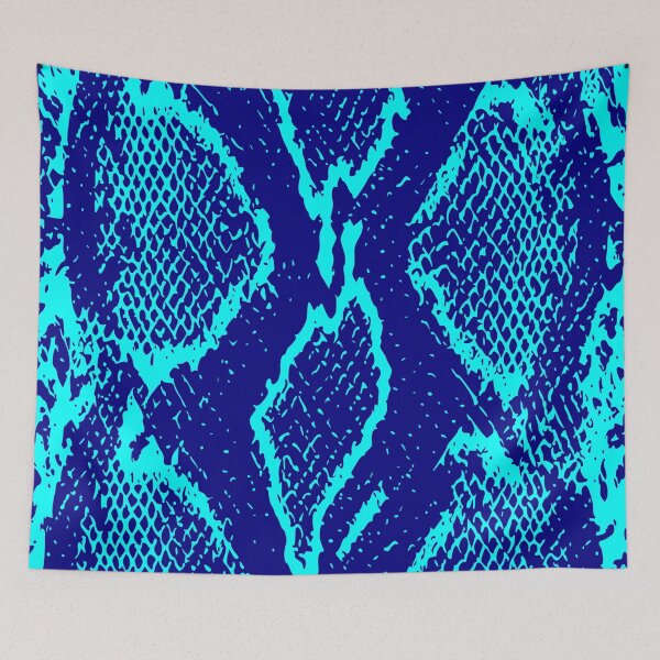 Item preview, Cyan and Blue Python Skin Design designed and sold by DesignFantazia.