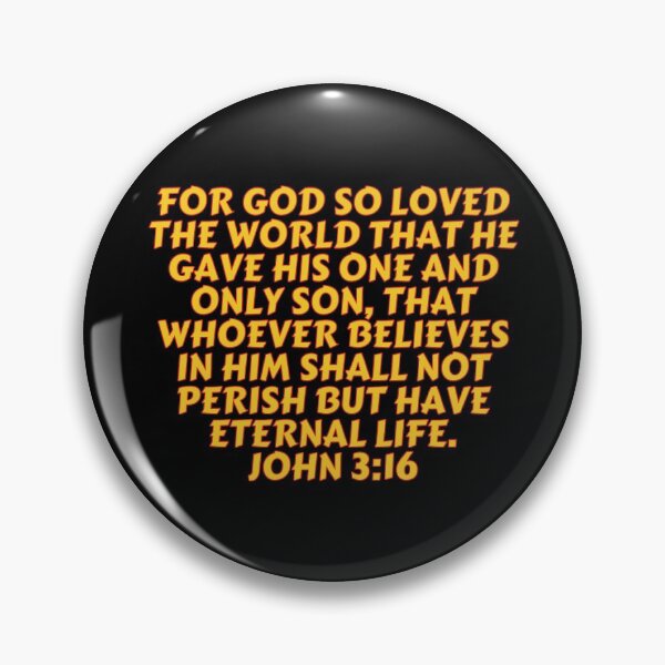 Item preview, Bible Verse John 3:16 designed and sold by Prayingwarrior.