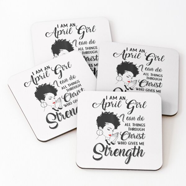 Item preview, I Am An April Girl I Can Do All Things Through Christ T-Shirt designed and sold by Lukifo-Vector.