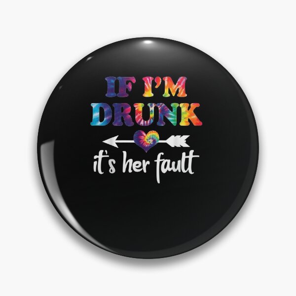 Artikelvorschau, If I'm Drunk It's Her Fault Drinking Bestie Tie Dye Matching T-Shirt entworfen und verkauft von Lukifo-Vector.