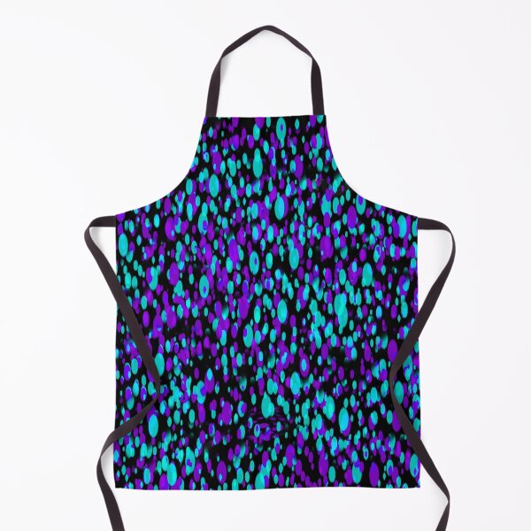 Item preview, little dots pattern shades of blue (black background) designed and sold by riceayoj.