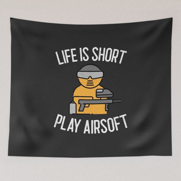 Item preview, Life Is Short Play Airsoft Airsoft Gift designed and sold by EricJP.