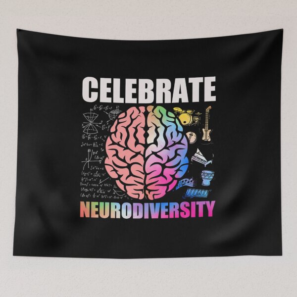 Item preview, Celebrate Neurodiversity ADHD Brain Autism Support Gift Idea designed and sold by Placidobarbosa.