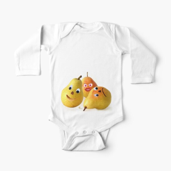 lustiges Birnen -Trio Baby Body Langarm