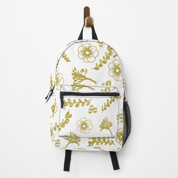 Item preview, Gold and White Flower Pattern designed and sold by ColorPopArtBoutique.
