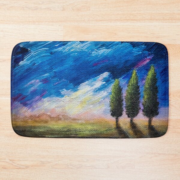 Item preview, Tuscany cypresses designed and sold by Red Witch Art.
