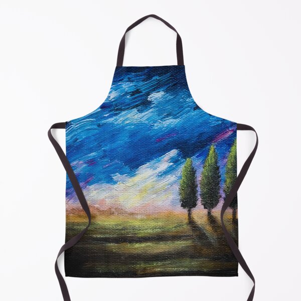 Item preview, Tuscany cypresses designed and sold by Red Witch Art.