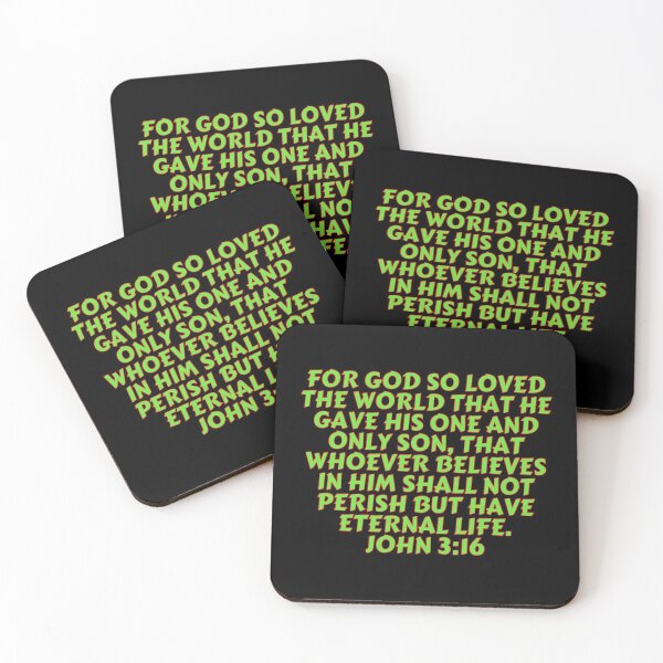 Item preview, Bible Verse John 3:16 designed and sold by Prayingwarrior.