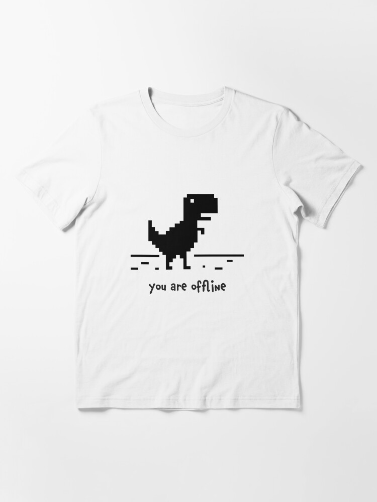 Google Offline Dinosaur Game Essential T-Shirt for Sale by DannyAndCo