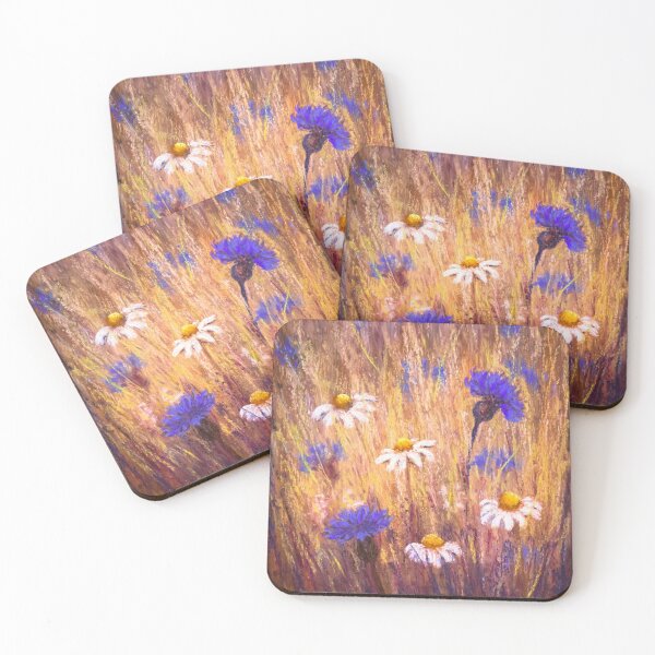 Item preview, Wild flowers field designed and sold by Red Witch Art.
