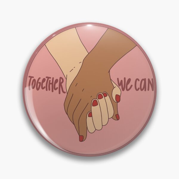 Item preview, together we can holding hands - feminism designed and sold by lemonmake.