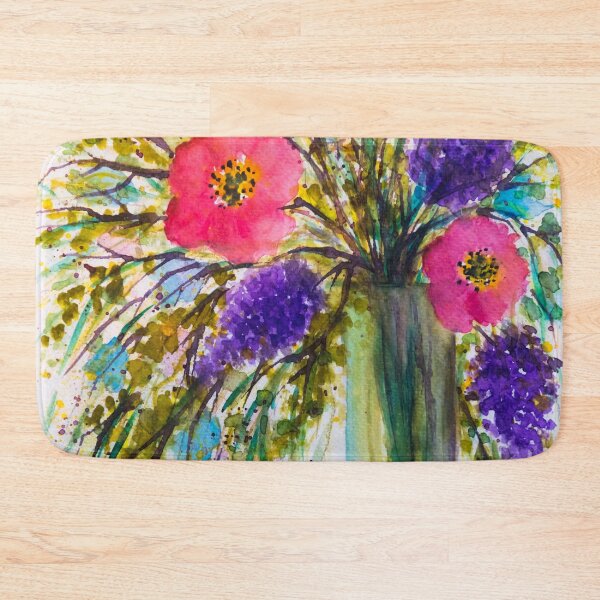Item preview, Watercolor floral bouquet designed and sold by Red Witch Art.