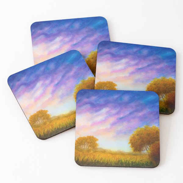 Item preview, Autumn landscape and clouds designed and sold by Red Witch Art.