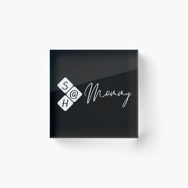 Item preview, Stay At Home Mom (SAHM) - S@H Mommy Tiles (White Printed Design) designed and sold by modernfamgear.