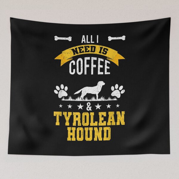 Item preview, I Need Coffee And Tyrolean Hound Dog Lover  designed and sold by saigeorion.