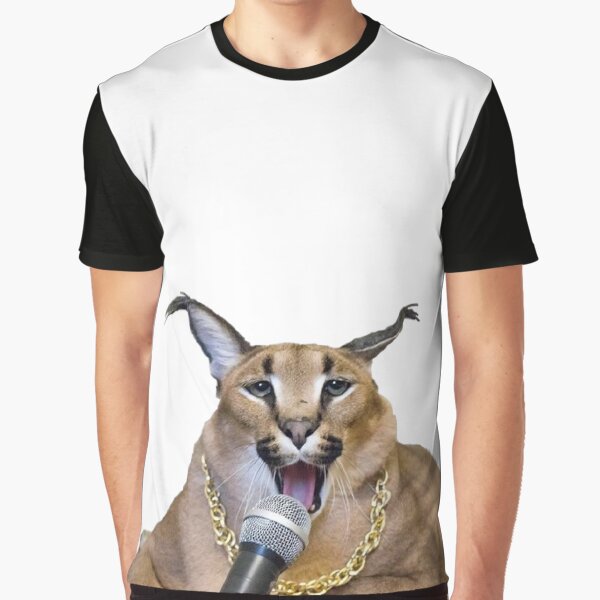 Big Floppa Meme Cat T-Shirt  Cat memes, Caracal cat, Cat tshirt